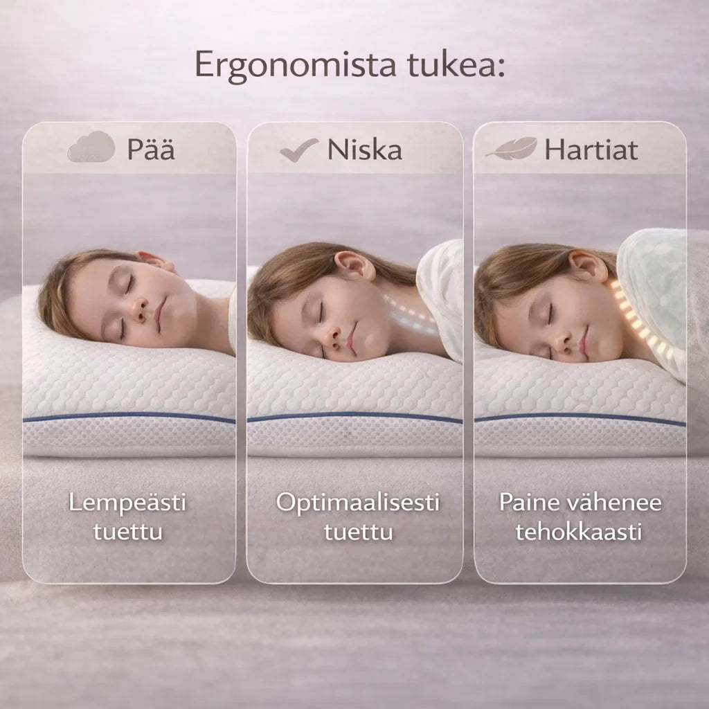 UniTuki – Ergonominen lasten tyyny parempaan uneen