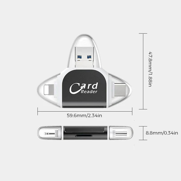 TiedonSiirto Pro – 4-in-1 Muistikortinlukija