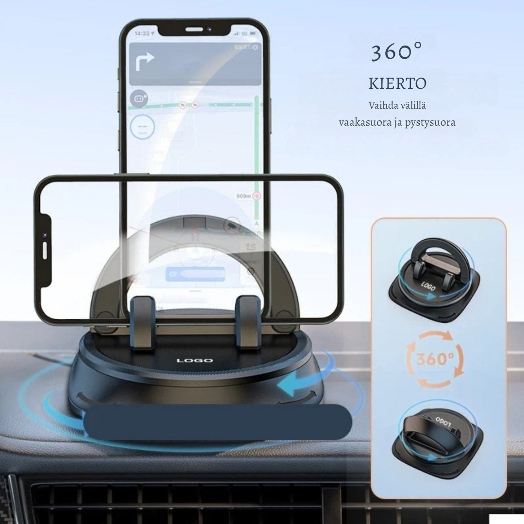 AutoGrip Navi – Turvallinen puhelinteline kojelaudalle