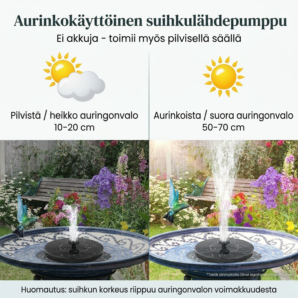 AurinkoSuihku — Elämää ja liikettä puutarhaasi