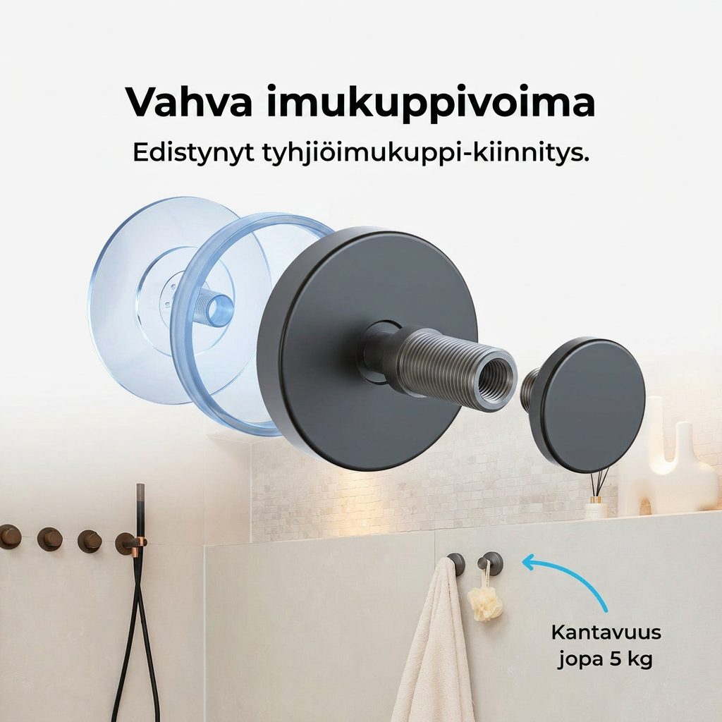 KiinniKoukku — Ripusta ilman poraamista