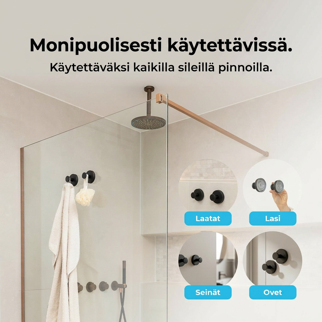 KiinniKoukku — Ripusta ilman poraamista