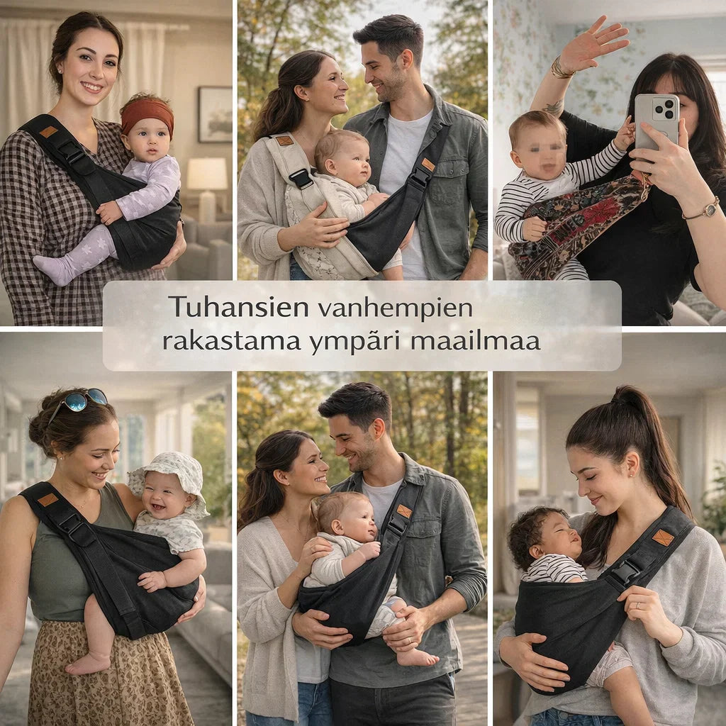 LähiKanto – Kevyt kantohihna vauvan kantamiseen